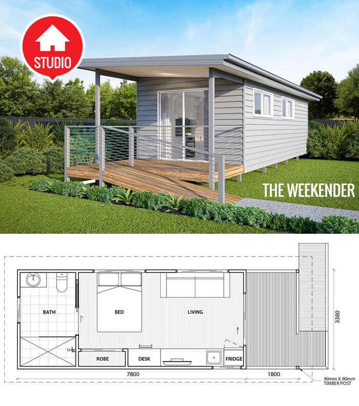 Studio Cabin "Weekender" by Slocombe Building