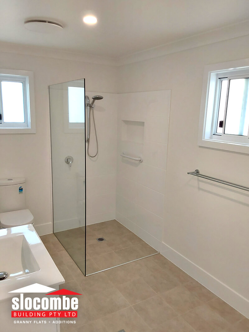 Rawdon Island addition - Bathroom shower